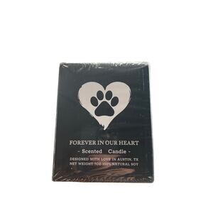 Pawdoer Dog Memorial Gifts Forever In Our Heart Memorial Candle Pet Loss